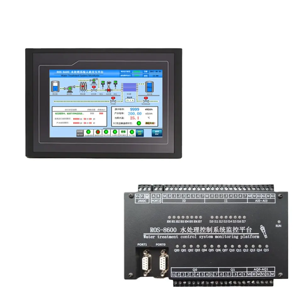 ROS-8600 Water Treatment Distributed RO Program Controller ROS-8600 Distributed RO Program Control HMI Platform